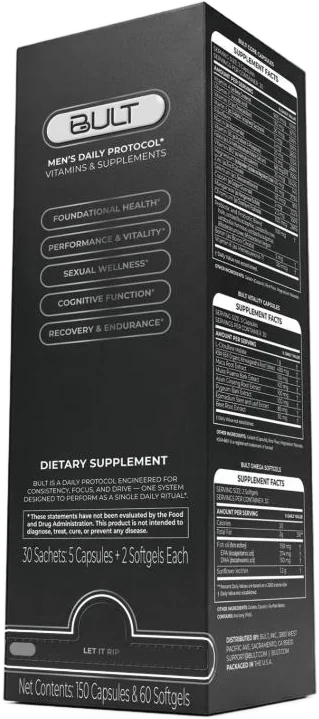 BULT box showing supplement facts panels