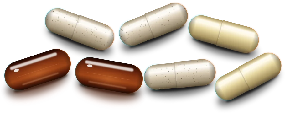 5 capsules and 2 softgels in every pouch